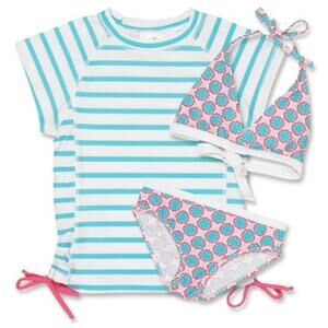 SNAPPER ROCK 3 Pc Bikini Set SPF UPF 50+ Size 2